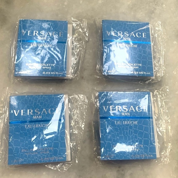 NEW 4 Samples VERSACE MAN A EAU FRAICHE (#5) - Picture 1 of 5